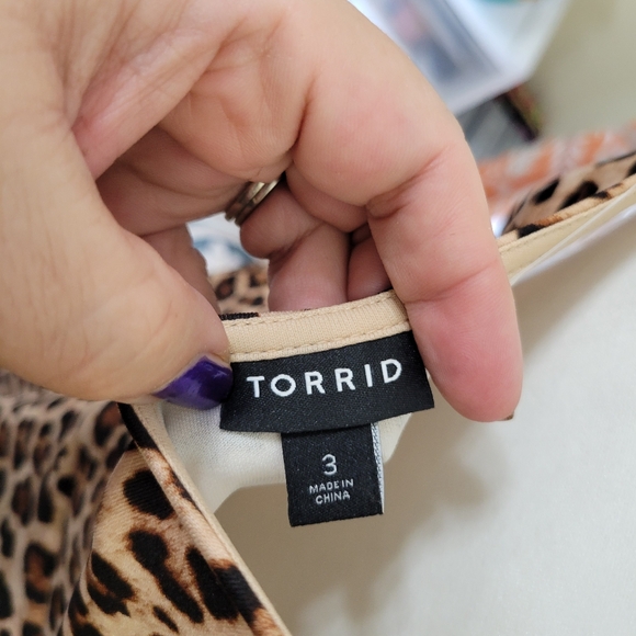 Torrid Leopard Print Sleeveless Dress - Picture 8 of 9